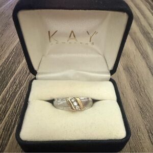 Kay Jewelers Two-Tone men’s wedding band.